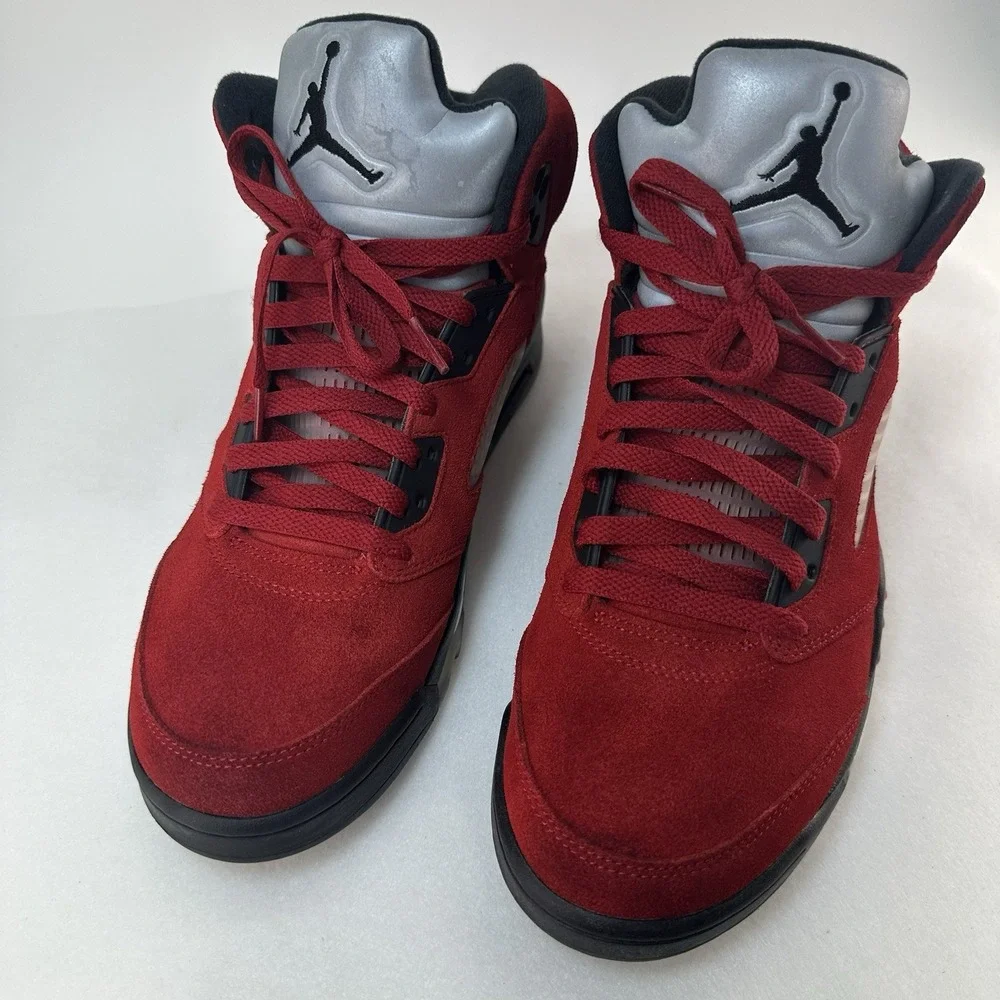 Nike Air Jordan 5 Retro Raging Bull Red 2021 DD0587-600 Men's Size 11 Pre-Owned